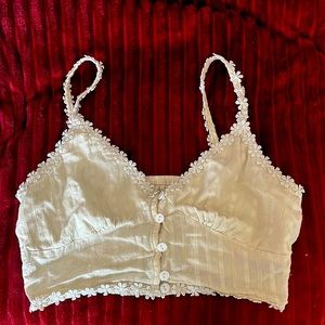 Yellow floral tank top